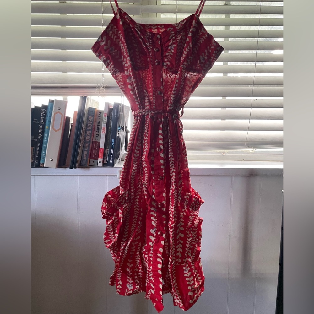 Midi day dress with pockets, size medium